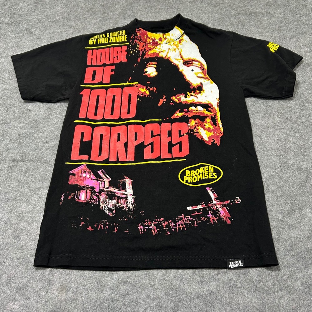 Broken Promises T-Shirt Men Large Black House of 1000 Corpses Rob Zombie Horror